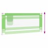Barrière de sécurité de lit d'enfant Vert 200x25 cm Tissu 