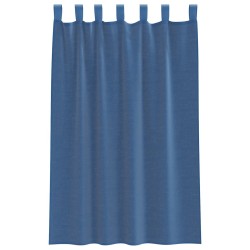 Rideaux en voile avec passe-tringles 2 pcs bleu royal 