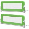 Barrière de lit de sécurité pour tout-petits 2pcs Vert 102x42cm 