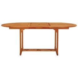 Table de jardin 200x100x75 cm Bois d'eucalyptus solide 
