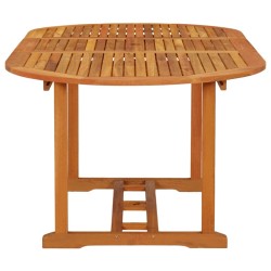 Table de jardin 200x100x75 cm Bois d'eucalyptus solide 
