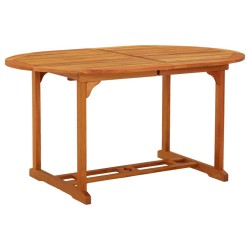 Table de jardin 200x100x75 cm Bois d'eucalyptus solide 