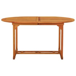 Table de jardin 200x100x75 cm Bois d'eucalyptus solide 
