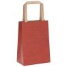 Sacs en papier 50 pcs avec poignées rouge 15x8x21 cm 