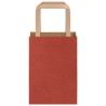 Sacs en papier 50 pcs avec poignées rouge 15x8x21 cm 