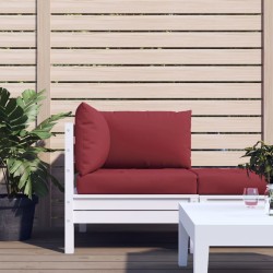 Coussins de palette lot de 3 rouge bordeaux tissu oxford 