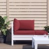 Coussins de palette lot de 3 rouge bordeaux tissu oxford 