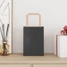 Sacs en papier 50 pcs avec poignées noir 15x8x21 cm 