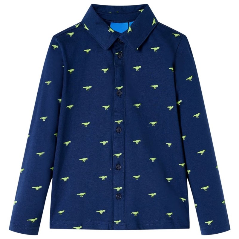 Chemise pour enfants bleu marine 140 