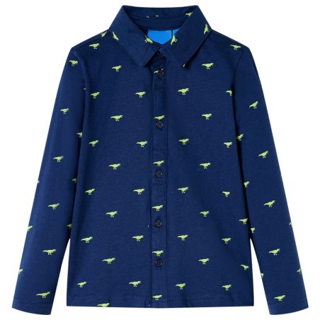 Chemise pour enfants bleu marine 140 
