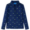 Chemise pour enfants bleu marine 140 