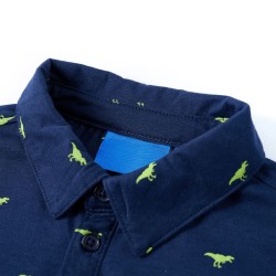 Chemise pour enfants bleu marine 140 