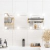 Miroir mural avec lumières LED 30x80 cm verre rectangulaire 