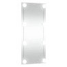 Miroir mural avec lumières LED 30x80 cm verre rectangulaire 