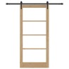 Porte Coulissante avec Quincaillerie 93x202 cm Pin Massif 