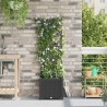 Jardinières de jardin 1 pc Noir 40 x 40 x 142 cm Plastique 