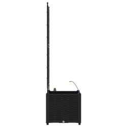 Jardinières de jardin 1 pc Noir 40 x 40 x 142 cm Plastique 
