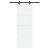Porte coulissante avec quincaillerie 'ORKDAL'Bois massif en pin blanc 