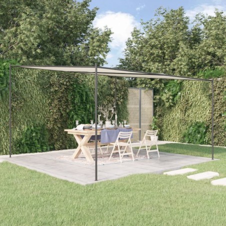 Belvédère blanc 4x4 m 180 g/m² tissu et acier 