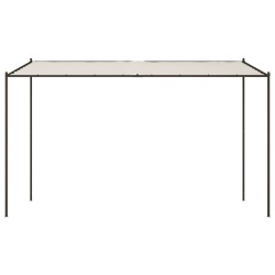 Belvédère blanc 4x4 m 180 g/m² tissu et acier 