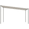 Belvédère blanc 4x4 m 180 g/m² tissu et acier 
