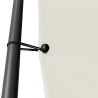 Belvédère blanc 4x4 m 180 g/m² tissu et acier 