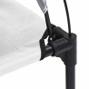 Lit pour chien surélevé avec toit amovible gris argenté XL acier 