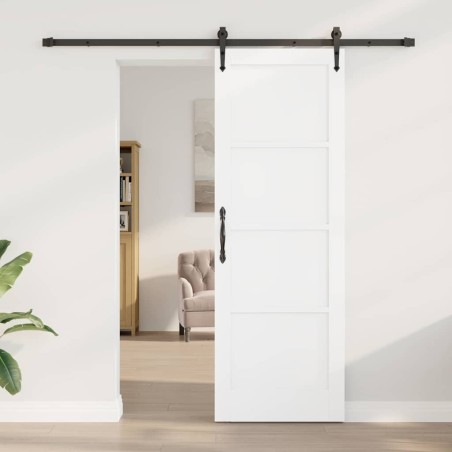 Porte coulissante avec quincaillerie 'ORKDAL'en pin blanc 