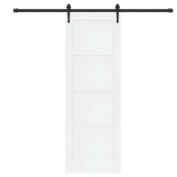 Porte coulissante avec quincaillerie 'ORKDAL'en pin blanc 