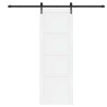 Porte coulissante avec quincaillerie 'ORKDAL'en pin blanc 