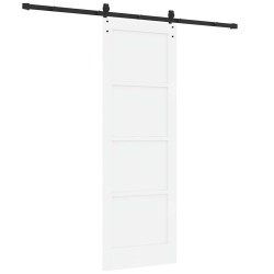 Porte coulissante avec quincaillerie 'ORKDAL'en pin blanc 