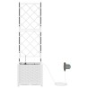Jardinières de jardin 1 pc Blanc 40 x 40 x 142 cm Plastique 