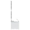 Jardinières de jardin 1 pc Blanc 40 x 40 x 142 cm Plastique 