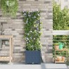 Jardinières de jardin 1 pc Gris 40 x 40 x 142 cm Plastique 