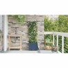 Jardinières de jardin 1 pc Gris 40 x 40 x 142 cm Plastique 