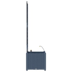 Jardinières de jardin 1 pc Gris 40 x 40 x 142 cm Plastique 