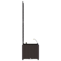 Jardinières de jardin 1 pc Marron 40 x 40 x 142 cm Plastique 