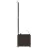 Jardinières de jardin 1 pc Marron 40 x 40 x 142 cm Plastique 
