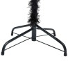 Arbre de Noël artificiel pré-éclairé et boules noir 150 cm PVC 
