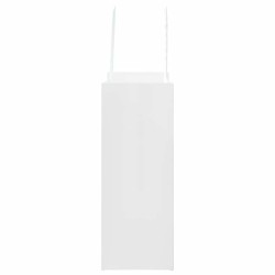 Sacs en papier 50 pcs avec poignées blanc 18x8x22 cm 
