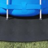 Tapis de piscine noir Ø 396 cm, en tissu non tissé, rond. 