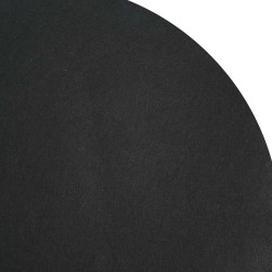 Tapis de piscine noir Ø 396 cm, en tissu non tissé, rond. 