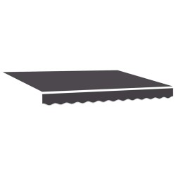 Auvent Rétractable Anthracite 300x250 cm Polyester et Aluminium 