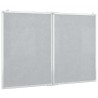 Tableau blanc magnétique pliable 100x80x1,7 cm aluminium 