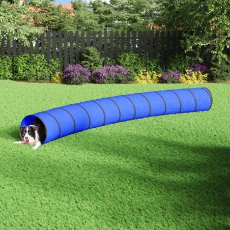 Tunnel pour chien bleu Ø 55x500 cm polyester 
