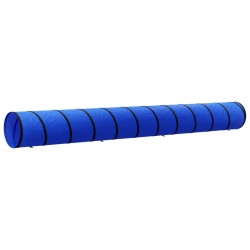 Tunnel pour chien bleu Ø 55x500 cm polyester 