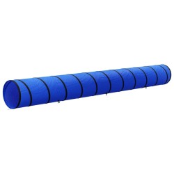 Tunnel pour chien bleu Ø 55x500 cm polyester 