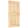 Porte coulissante et kit de quincaillerie 100x210 cm pin massif 