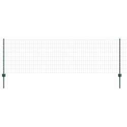 Clôture Euro avec 5 U Posts Verte 0.8x10 m Acier 