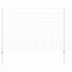 Poteaux de clôture 22 pcs U-Channel 150 cm en acier galvanisé 